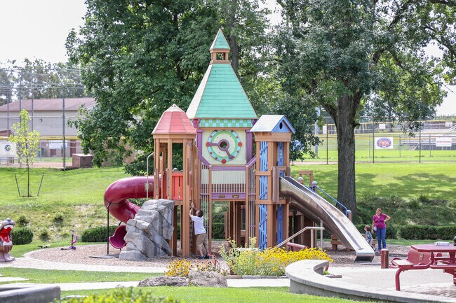 The kids will have a ball at the playground in Cranberry Township Community Park.