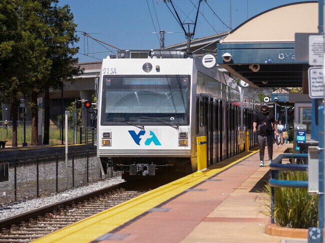 The VTA light rail on Blossom Hill is a great place to take you around San Jose.