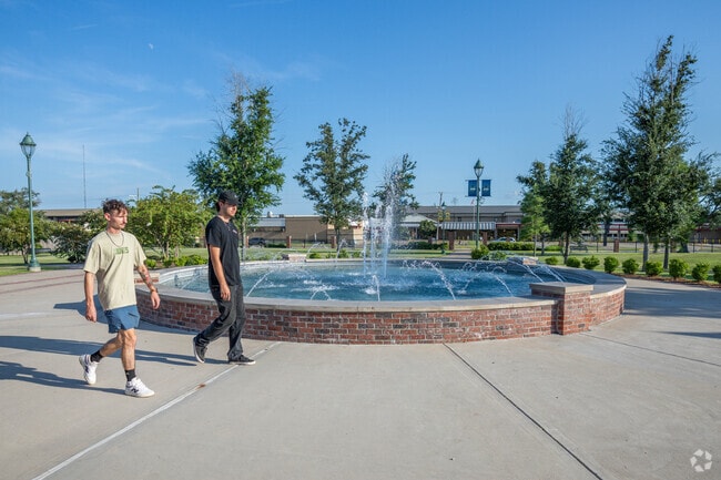 Take a stroll around Center Circle Park in Maplewood, a relaxing way to end the day.