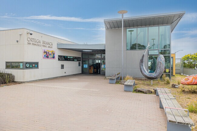 The Ortega Branch San Francisco Library in the Outer Sunset District.