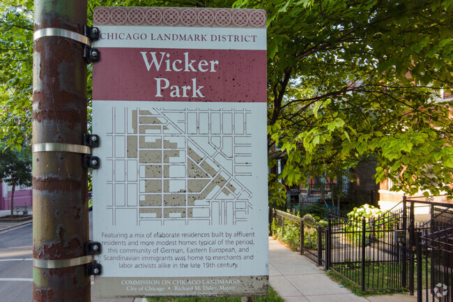 Wicker Park is noteworthy for containing a Chicago Landmark District within its boundaries.