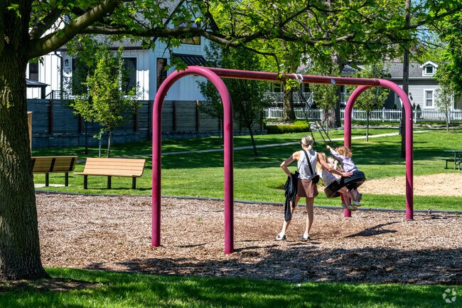 Teach your children how to swing at Fairground Park.