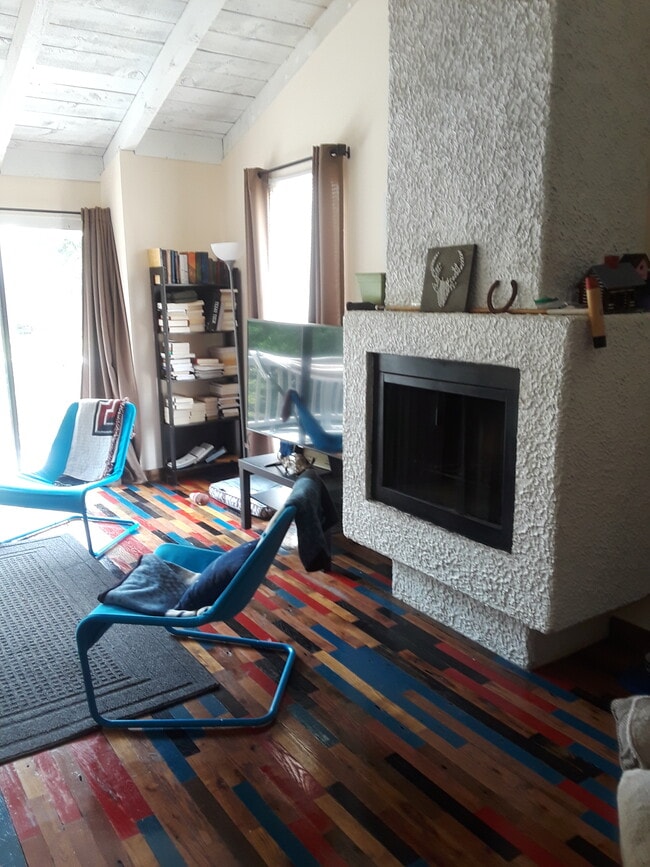 Living Room with Fire Place