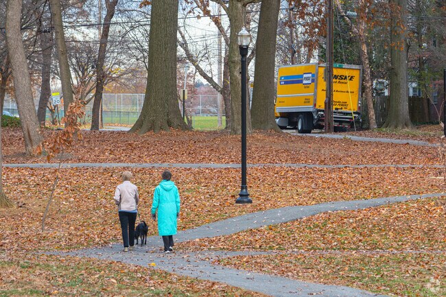 Get your steps in on the walking paths that weave through Haynes Park.