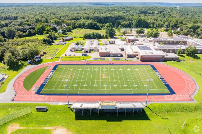 Ledyard High School celebrates it's school spirit through it's athletic program in Ledyard, CT.