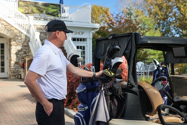 Enjoy packing your gear and taking a ride around the golf course.