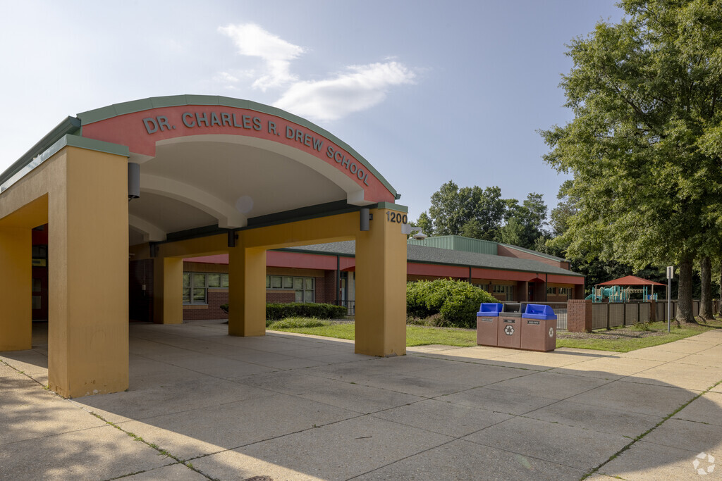 Dr. Charles R. Drew Elementary School building in Cloverly.