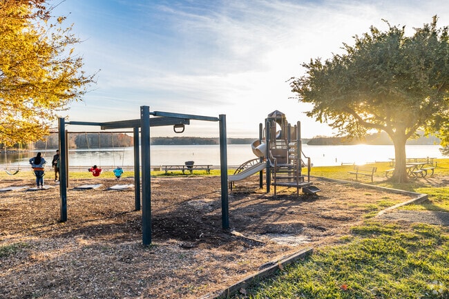 Margo residents cherish playtime at Lake Anna State Park's vibrant playground.