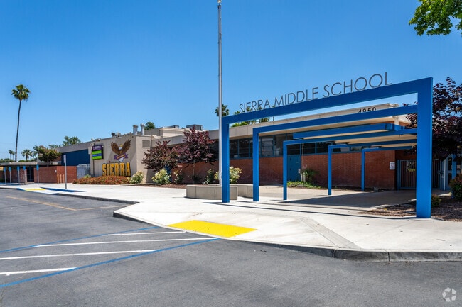 The beautiful campus of Sierra Middle School includes modern amenities for students.