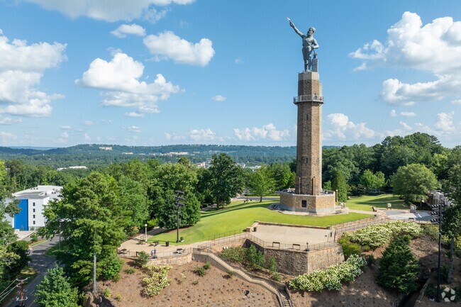 Enjoy the views of Birmingham's most famous statue from Vulcan Trail Head Park.