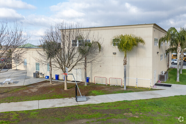 The recess area at W.E.B DuBois Academy in Fresno.