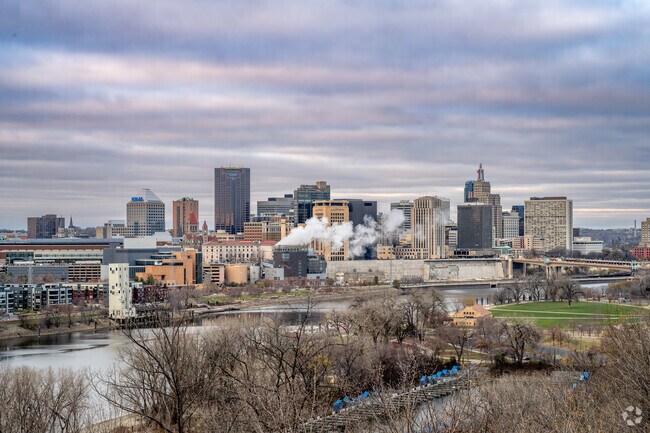 St. Paul, roughly 40 miles southeast of East Bethel, showcases historic architecture and riverfront charm.