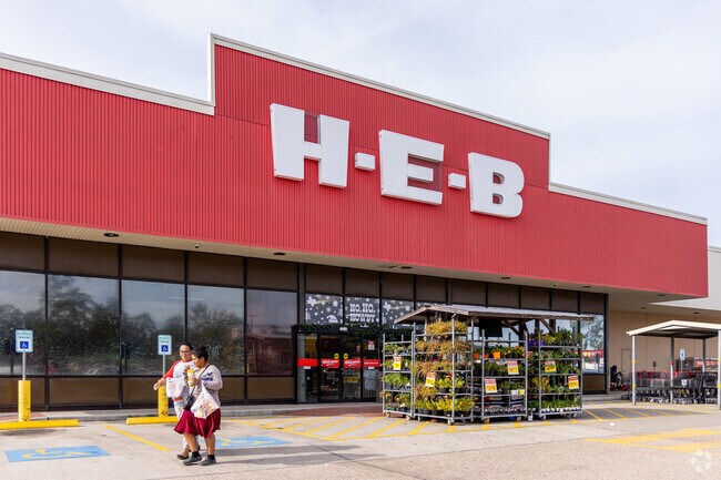Cleveland residents have access to shopping nearby like H-E-B.