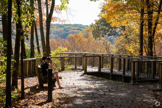 Cascade Overlook Park in Cuyahoga Falls, Ohio.