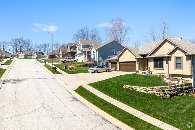 Homes on a hilltop in the Barry Harbour neighborhood.