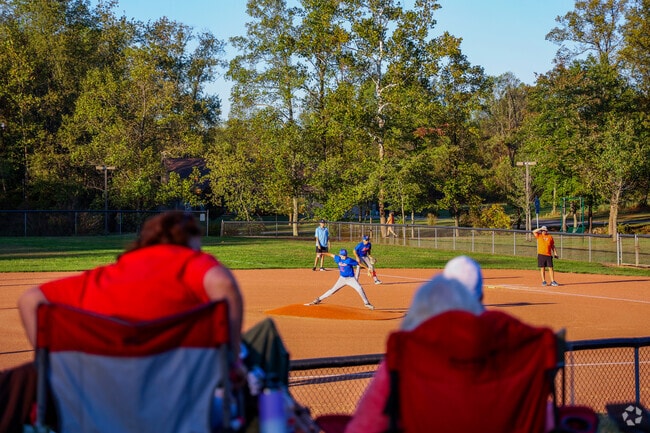 Hutchinson Recreation Area hosts youth baseball games and seasonal sports events.