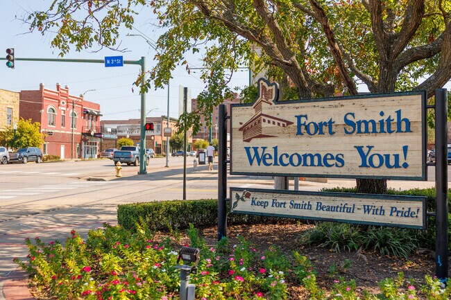 Many of the Parks in Fort Smith are clustered together for easy walking.