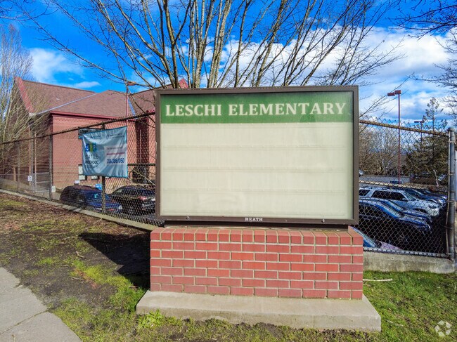 Leschi Elementary School signage.