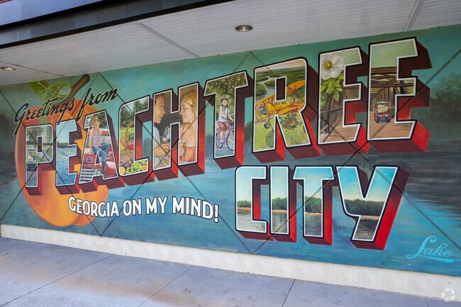 Local artwork is on display at Peachtree City's The Avenue.