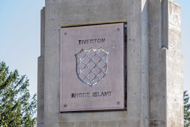 Tiverton sits on the Sakonnet River, with a modern bridge connecting to nearby destinations.