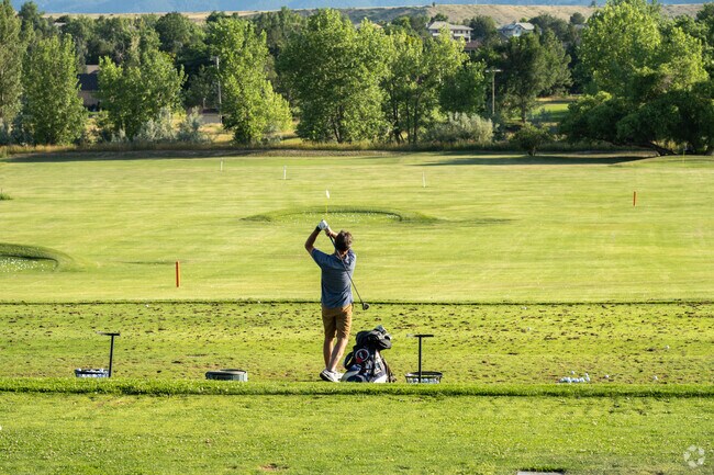 Practice your swing at the private course at Lake Valley Golf Club.