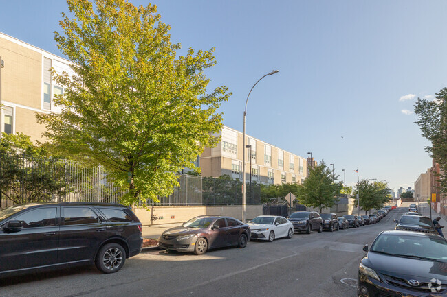 KIPP Academy Elementary School in The Bronx is in a residential and commercial area.