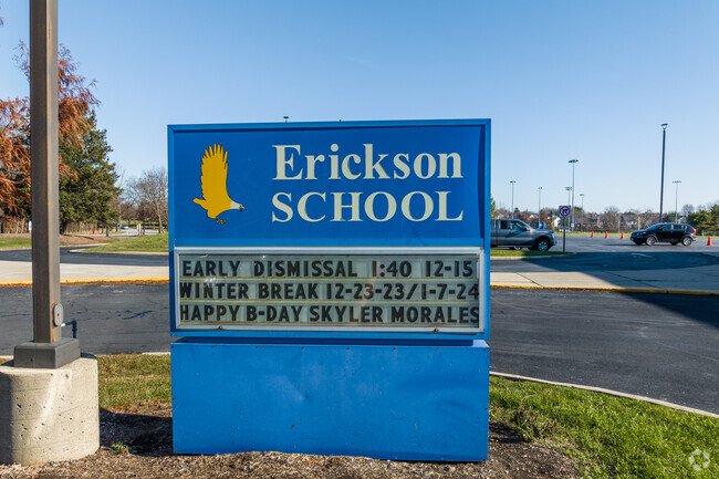 Erickson Elementary School is a highly rated public school.