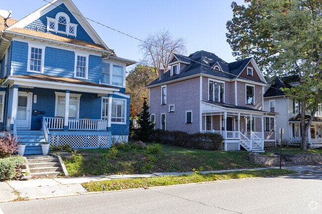 Historic homes line the streets of Windber’s downtown.