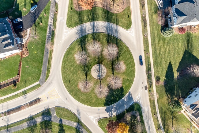 Roundabouts in Providence promote safe driving while preventing traffic buildup.