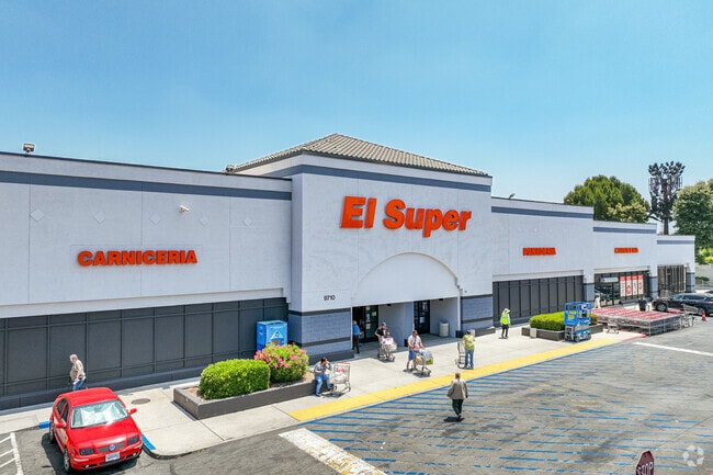 Locals get their all of their shopping done at theh convenient El Super in Arleta, CA.