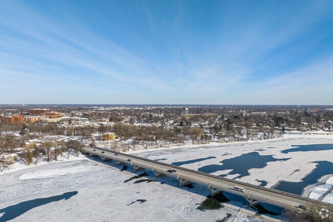 Anoka is located next to the Mississippi River.