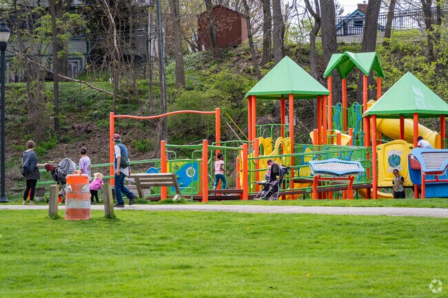 Ainsworth Park kids will love the playground at Riverside Park.