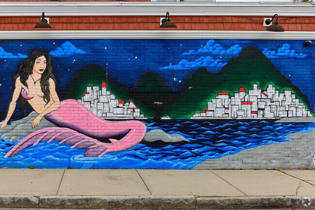 Local artists make Shrewsbury Street beautiful with their mural work.