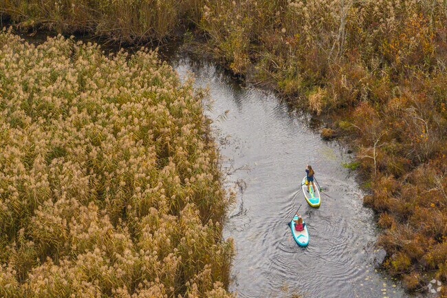 Small water estuaries carve through the large preserves throughout Westville.