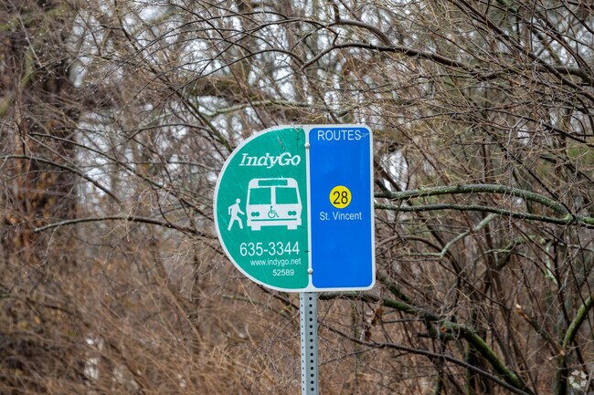 Hop on and IndyGo bus in Delaware Trails for easy access to all of Indianapolis.