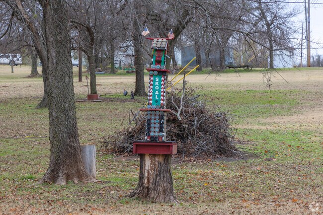 Dibble has plenty of unique art pieces that can be found around different yards.