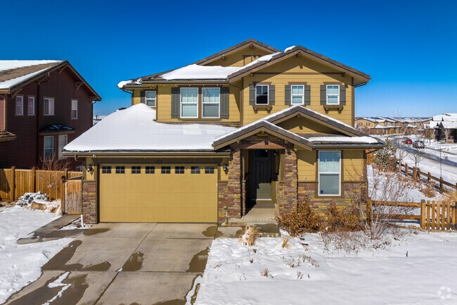 You'll find newer craftsman homes with mostly earth tones in Meridian Village.