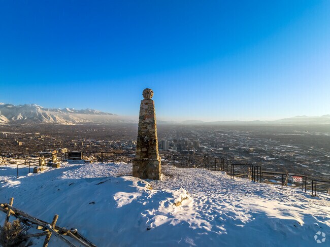 View of the top of Ensign Peak