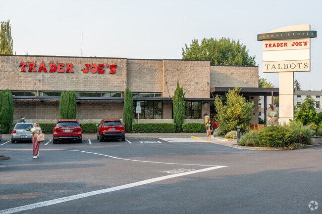 The only Trader Joe's in Eugene is located at Oakway Center in the Cal Young neighborhood.