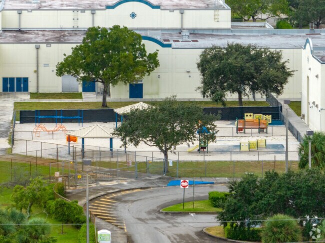 The playground at Rock Island Elementary School in Ft Lauderdale, FL.