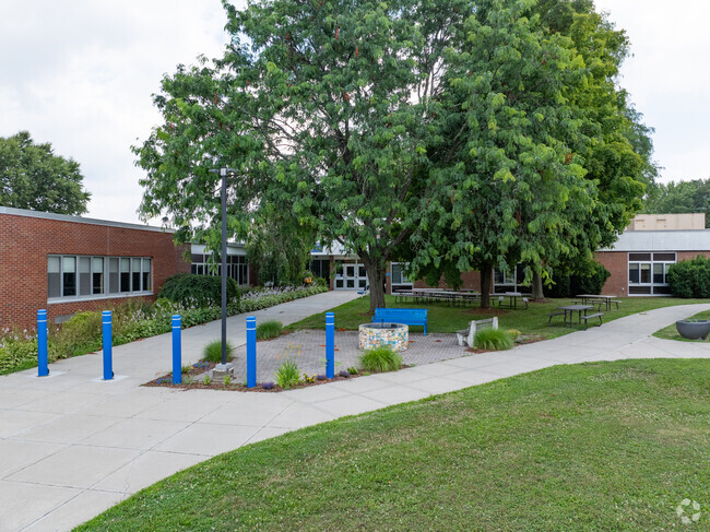 Plattekill Elementary School main entrance.