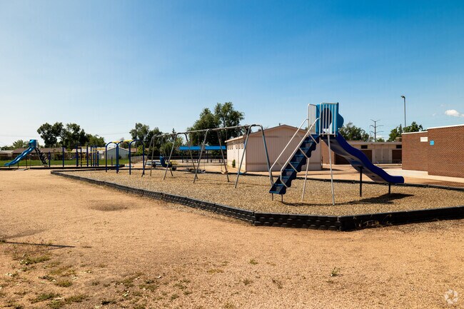 Take a break from learning and enjoy the playground at Pinello Elementary School.