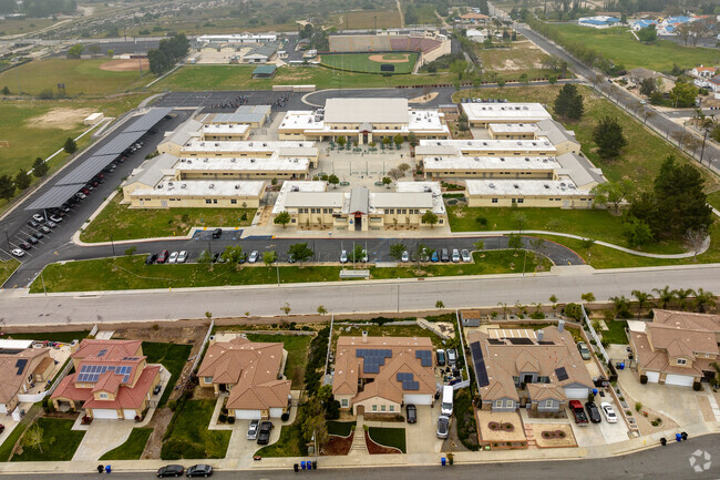 Cesar Chavez Middle School is integrated into the Verdemont neighborhood.