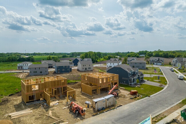 New houses under construction in Prior Lake.