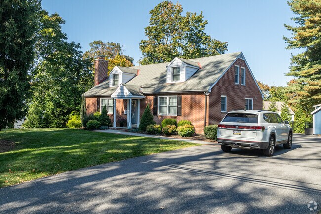 Single-story ranches and Cape Cods with front yards can been throughout West Chester.