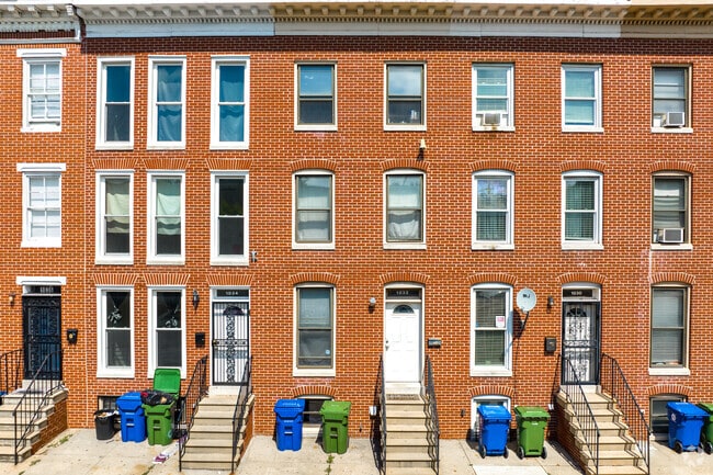 The row homes in Hollins Market are great spots to live.