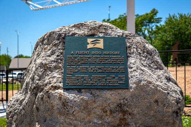 There is a Wright Brothers exhibit in downtown Chanute.