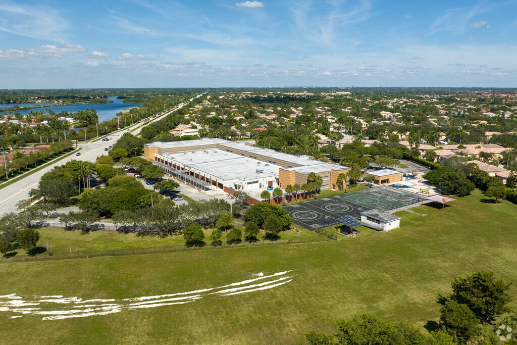 Panther Run Elementary School view from the sky