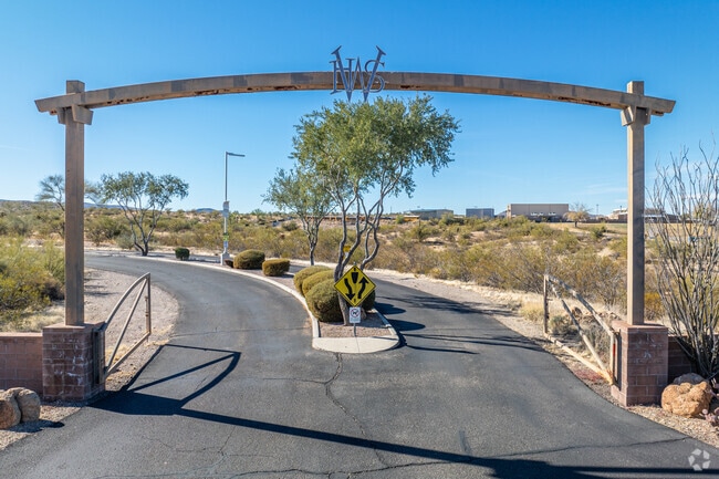 A wonderful entrance to Wickenburg High School in Wickenburg.