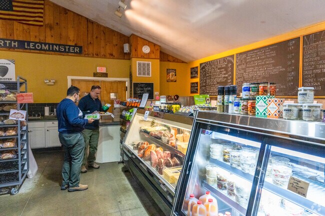 Folks grab their lunch at Mill No. 3, a market and deli in West Fitchburg.